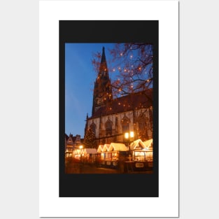 Lambertikirche, church, Christmas market, Munster, city, Westphalia Posters and Art